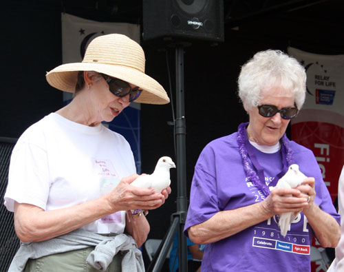 Survivors getting to know their new Dove friends