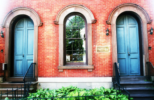 The old bank building in Southport, CT