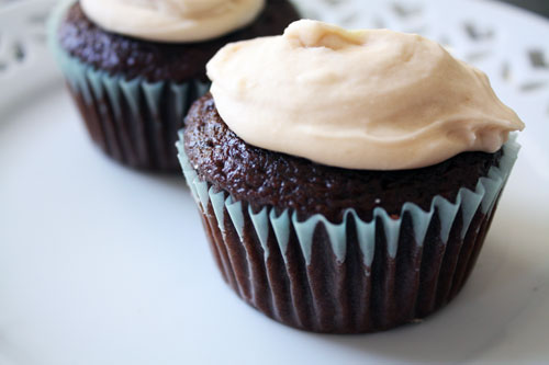 Guiness and Bailey Irish Carbomb Cupcakes